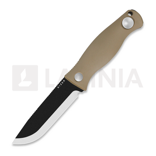 Faca Kizer Cutlery Polaris 1095, Tan G-10