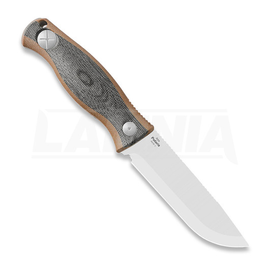 Kizer Cutlery Polaris AEB-L veitsi, Brown G-10 & Black Micarta