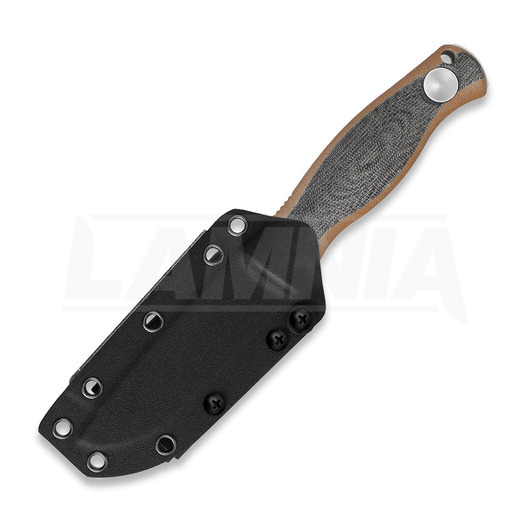 Kizer Cutlery Polaris AEB-L veitsi, Brown G-10 & Black Micarta