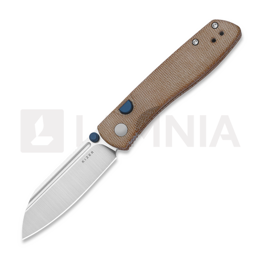 Kizer Cutlery Renissance N690 kääntöveitsi, Brown Norplex UltreX, Satin