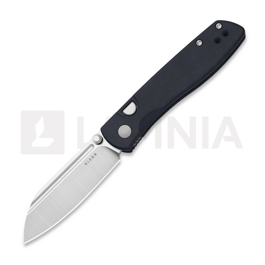Kizer Cutlery Renissance N690 sulankstomas peilis, Dark Blue Richlite, Satin
