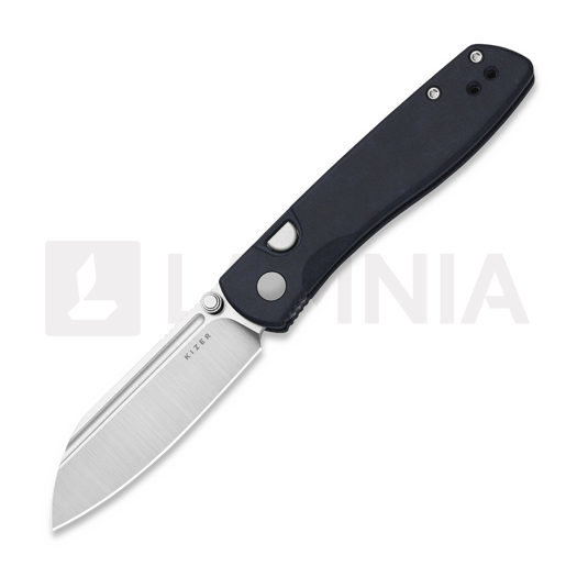 Kizer Cutlery Renissance N690 折叠刀, Dark Blue Richlite, Satin