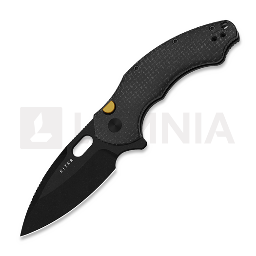 Складной нож Kizer Cutlery Roach XL 14C28N, Black Micarta, Stonewash Black PVD