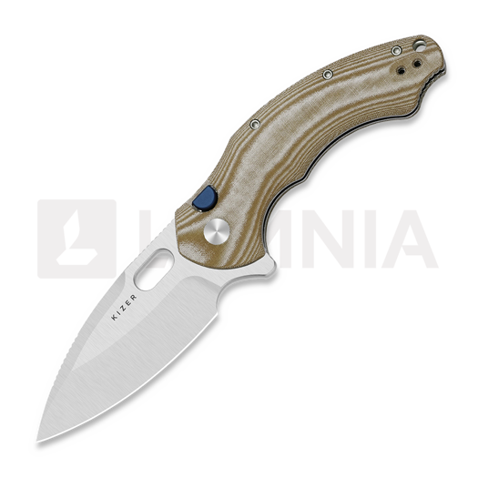 Складной нож Kizer Cutlery Roach XL 14C28N, Brown Norplex Ultrex, Satin