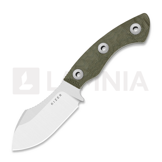 Ніж Kizer Cutlery Rook AEB-L, Green Micarta, Satin
