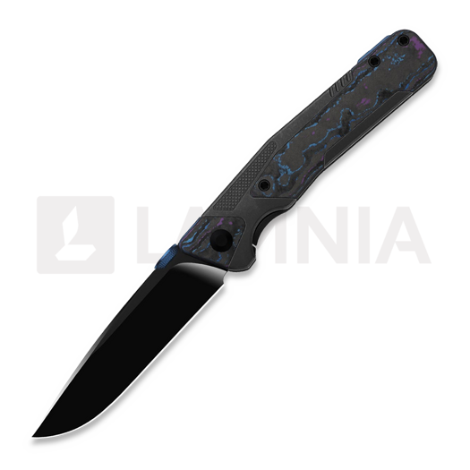 Складной нож Kizer Cutlery Sable Chief K390, Damtanium CF & Black Ti, Matte DLC Ultra