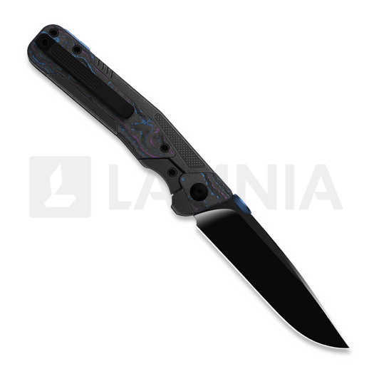 Складной нож Kizer Cutlery Sable Chief K390, Damtanium CF & Black Ti, Matte DLC Ultra