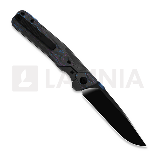 Складной нож Kizer Cutlery Sable Chief K390, Damtanium CF & Black Ti, Matte DLC Ultra