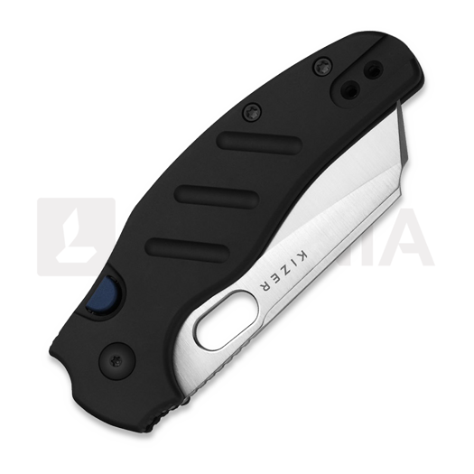 Couteau pliant Kizer Cutlery Sheepdog C01C Elmax, Black Aluminum, Satin