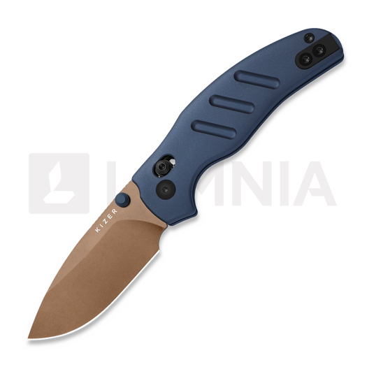 Kizer Cutlery Sheepdog C01C Elmax kääntöveitsi, Blue Aluminum, Sunset Metal PVD