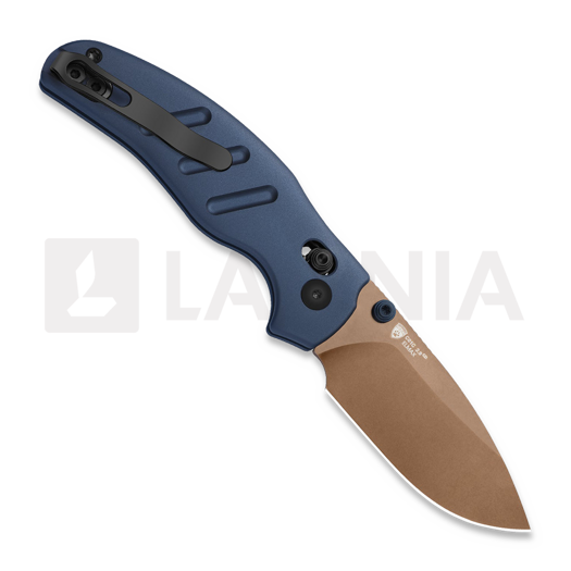 Kizer Cutlery Sheepdog C01C Elmax foldekniv, Blue Aluminum, Sunset Metal PVD