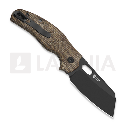Kizer Cutlery Sheepdog C01C Elmax sulankstomas peilis, Brown Micarta, DLC