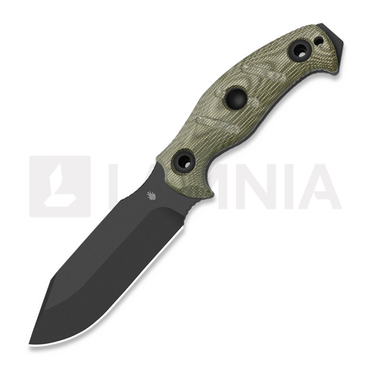 Kizer Cutlery Sheepdog Survival סכין, Green Micarta