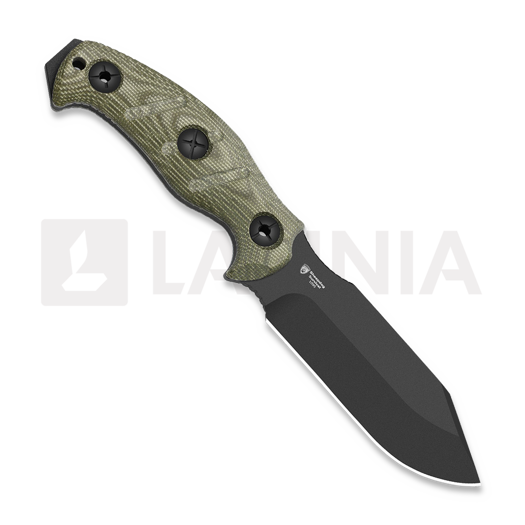 Kizer Cutlery Sheepdog Survival peilis, Green Micarta