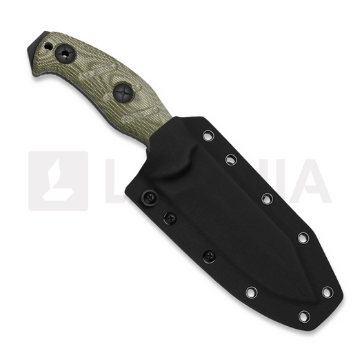 Kizer Cutlery Sheepdog Survival peilis, Green Micarta