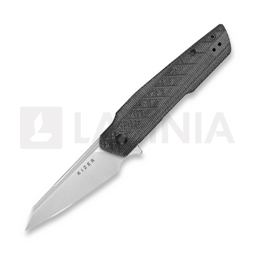 Kizer Cutlery Skinner Nitro-V folding knife, Black Micarta