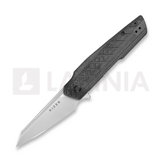 Kizer Cutlery Skinner Nitro-V 접이식 나이프, Black Micarta