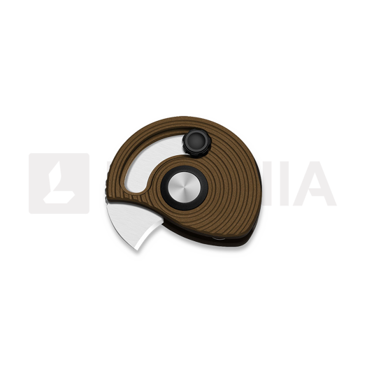 มีดพับ Kizer Cutlery Snail Trail AEB-L, Brown Aluminum