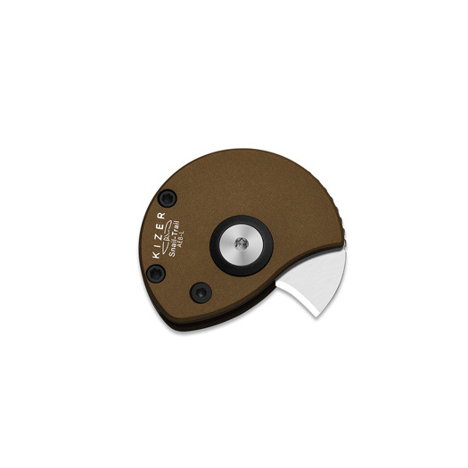 Kizer Cutlery Snail Trail AEB-L kääntöveitsi, Brown Aluminum