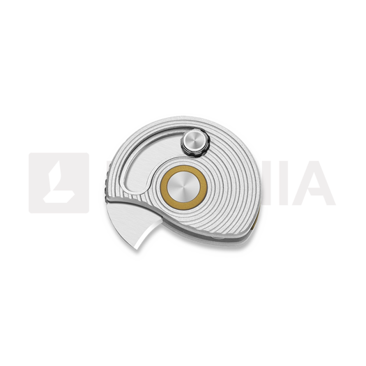 Navalha Kizer Cutlery Snail Trail AEB-L, Silver Aluminum