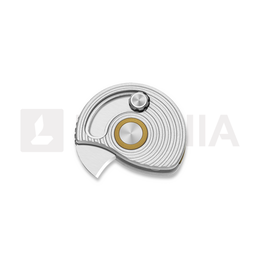 Kizer Cutlery Snail Trail AEB-L folding knife, Silver Aluminum