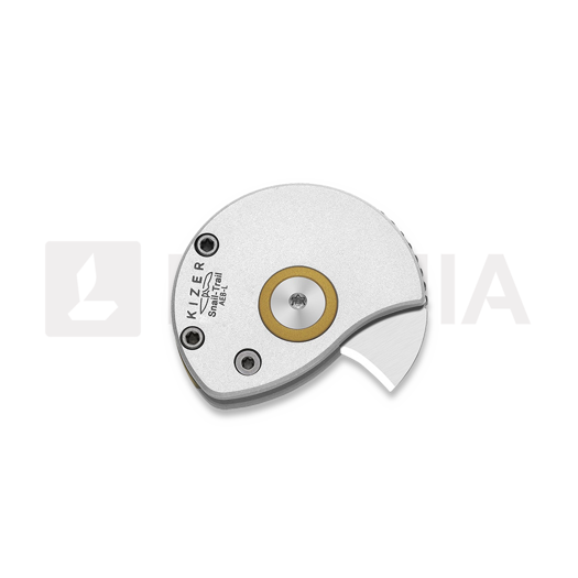 Briceag Kizer Cutlery Snail Trail AEB-L, Silver Aluminum