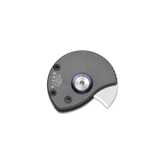 Briceag Kizer Cutlery Snail Trail M390, Gray Aluminum