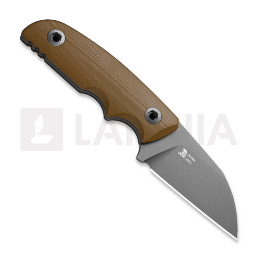 Kizer Cutlery Snick AEB-L kniv, Brown G-10, Stonewashed