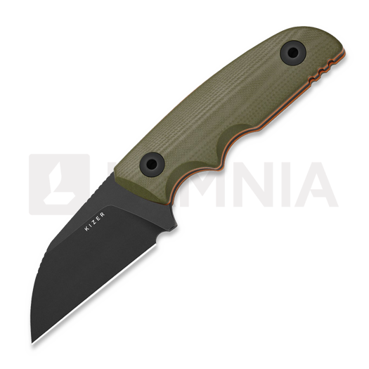 มีด Kizer Cutlery Snick AEB-L, OD Green G-10, Black Stonewash