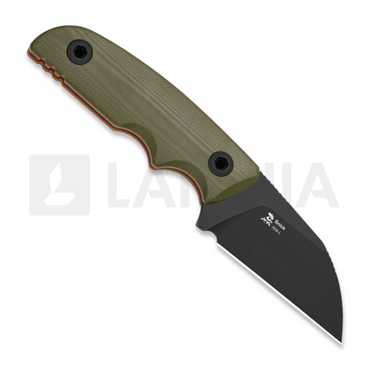 Kizer Cutlery Snick AEB-L peilis, OD Green G-10, Black Stonewash
