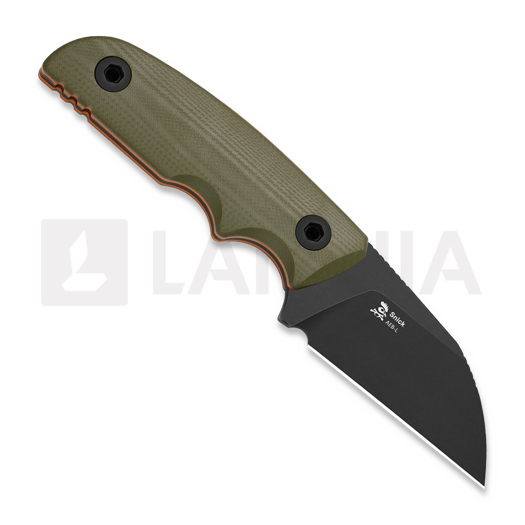 Coltello Kizer Cutlery Snick AEB-L, OD Green G-10, Black Stonewash