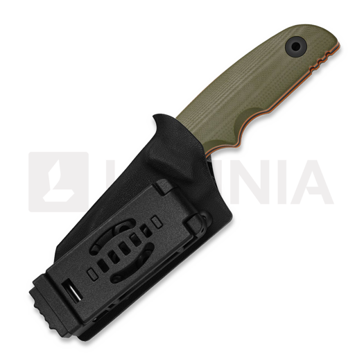 Kizer Cutlery Snick AEB-L kniv, OD Green G-10, Black Stonewash