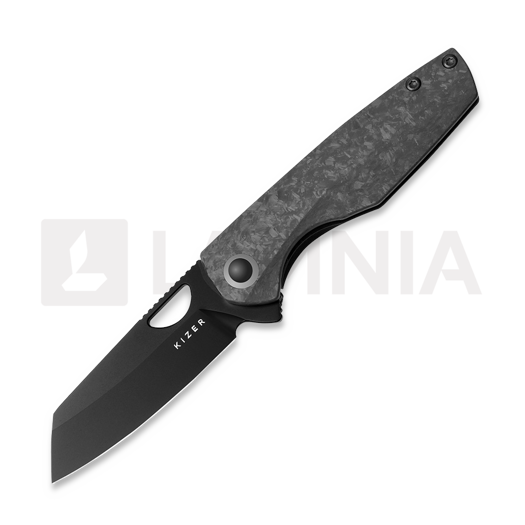 Nóż składany Kizer Cutlery Sparrow S45VN, Marble CF/Black Titanium, PVD