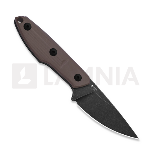 Kizer Cutlery Splinter AEB-L 刀, Brown G-10, Black Stonewash