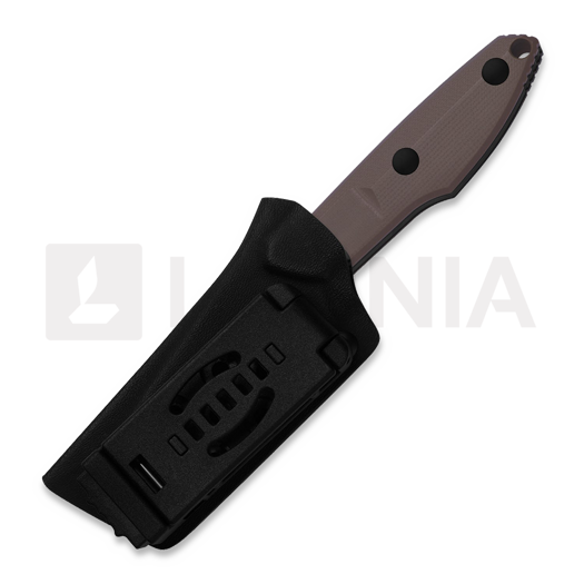 Kizer Cutlery Splinter AEB-L peilis, Brown G-10, Black Stonewash