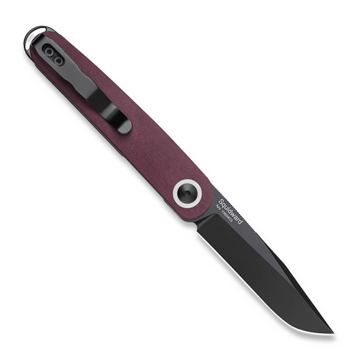 Kizer Cutlery Squidward Linerlock Purple kääntöveitsi, Red Richlite