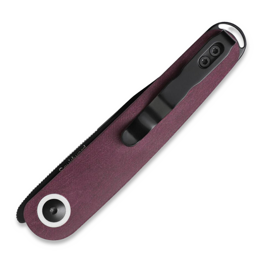 Kizer Cutlery Squidward Linerlock Purple kääntöveitsi, Red Richlite