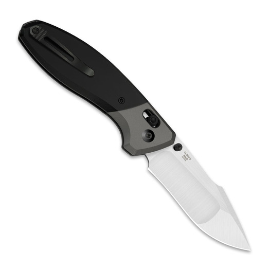 Kizer Cutlery Staffi S45VN k&auml;&auml;nt&ouml;veitsi, Black/Gray Titanium, Hand Brushed