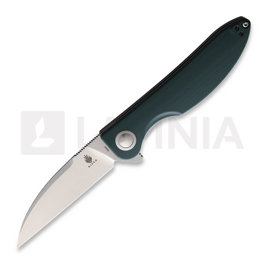 Saliekams nazis Kizer Cutlery Sway Back liner lock, zaļš