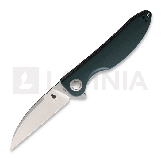 Kizer Cutlery Sway Back liner lock 접이식 나이프, 초록