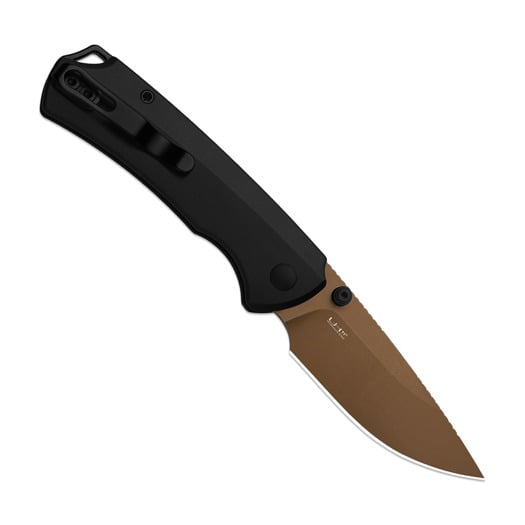 Kizer Cutlery T1 BD Elmax 折り畳みナイフ, Black Aluminum, Sunset Metal PVD & Stonewash