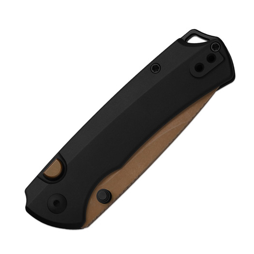 Kizer Cutlery T1 BD Elmax 折り畳みナイフ, Black Aluminum, Sunset Metal PVD & Stonewash