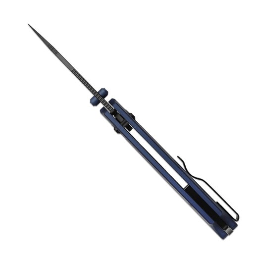 Kizer Cutlery T1 CD M390 折り畳みナイフ, Blue Aluminum, Matte DLC Ultra