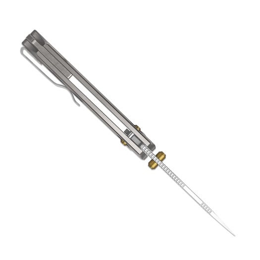 Kizer Cutlery T1 CD M390 vouwmes, Gray Titanium, Satin