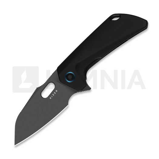 Couteau pliant Kizer Cutlery Takahe S35VN, Black Titanium, Matte DLC Ultra