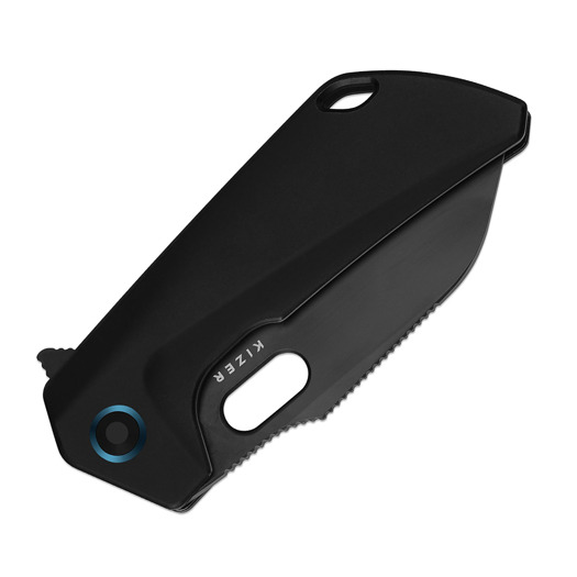 Kizer Cutlery Takahe S35VN foldekniv, Black Titanium, Matte DLC Ultra