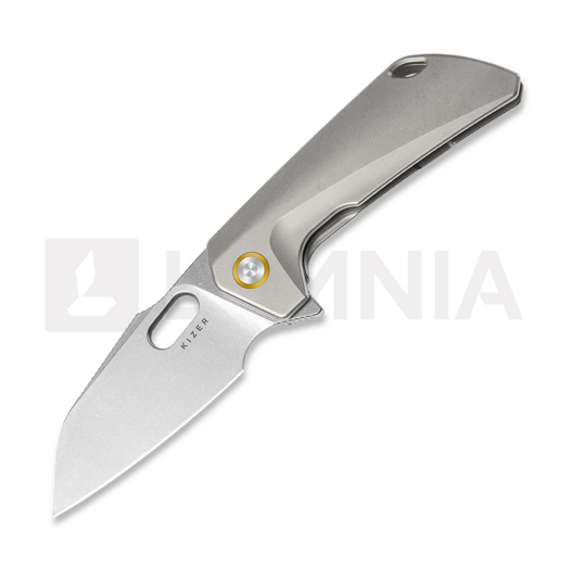 Saliekams nazis Kizer Cutlery Takahe S35VN, Gray Titanium, Stonewash