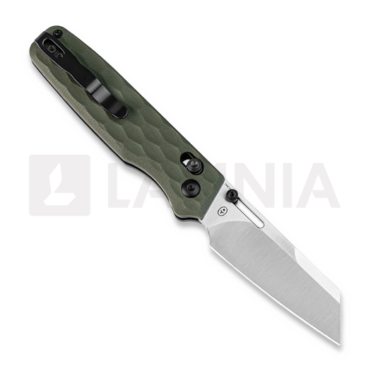 Kizer Cutlery Task 154CM sulankstomas peilis, Green G-10