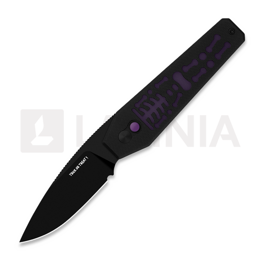 Saliekams nazis Kizer Cutlery Tomb 2026 Halloween Special, Black PVD Nitro-V, GID G-10