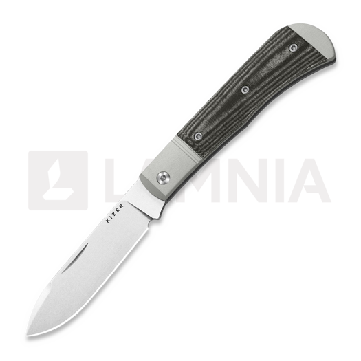 Navaja Kizer Cutlery Trestle D Nitro-V, Gray Aluminum & Norplex Ultrex Micarta